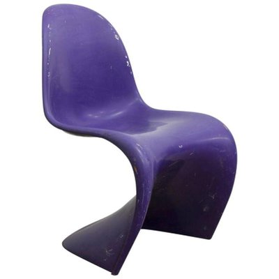 Purple Stacking Chair by Verner Panton for Herman Miller, 1970s