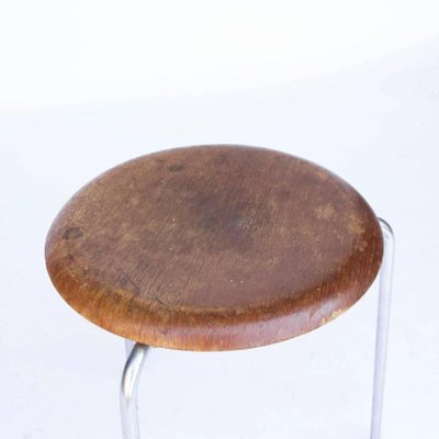 スツール Arne Jacobsen 3170 FRITZ HANSEN 1969 Vintage 3170 Stackable Wooden Stool by Arne Jacobsen for