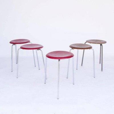 Vintage 3170 Stackable Wooden Stool by Arne Jacobsen for