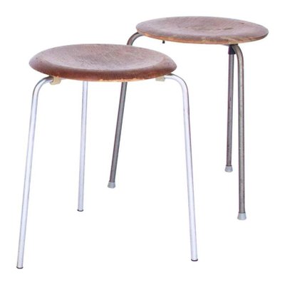 スツール Arne Jacobsen 3170 FRITZ HANSEN 1969 Vintage 3170 Stackable Wooden Stool by Arne Jacobsen for