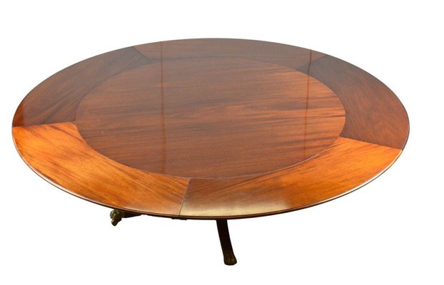 Flamed Hardwood Jupe Dining Table by William Tillman 20th Century