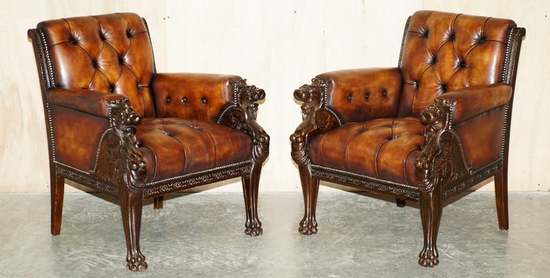 Tabouret bas Pouf Style Chesterfield Drancy en Tissu Marron|XL | Leroy