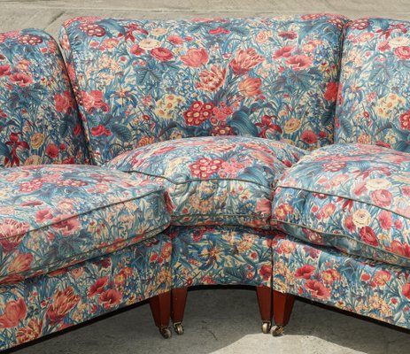 Floral corner sofa top