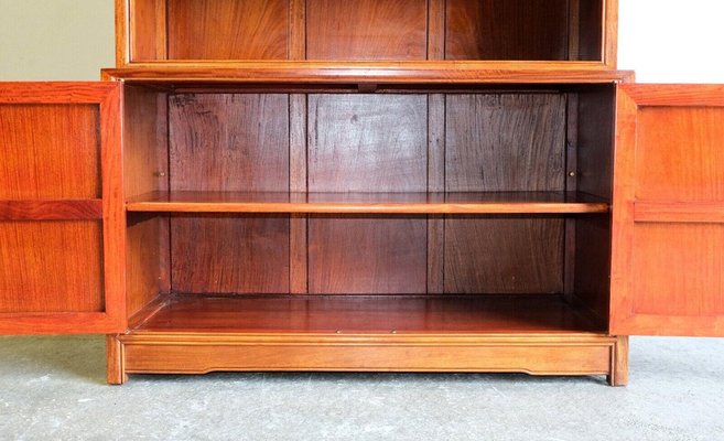 Teak Open Bookcase with Adjustable Shelves & Cupboard for sale at Pamono Teak Open Bookcase with Adjustable Shelves & Cupboard for sale at Pamono