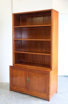 Teak Open Bookcase with Adjustable Shelves & Cupboard for Teak Open Bookcase with Adjustable Shelves & Cupboard for