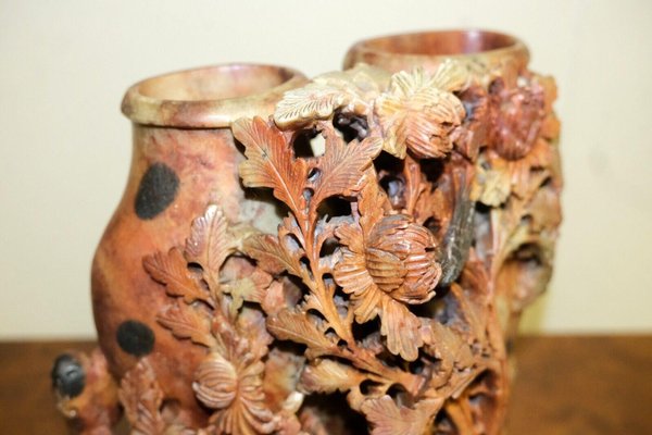 Hand Carved Soapstone Vase Hand Carved Soapstone Vase