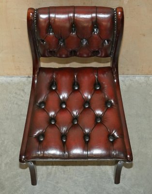 Oxblood dining chairs deals