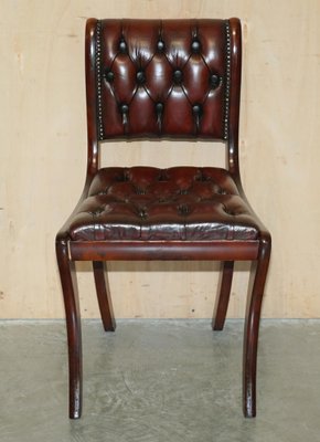 Oxblood cheap dining chairs
