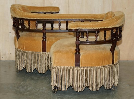 Victorian tete on sale a tete chair