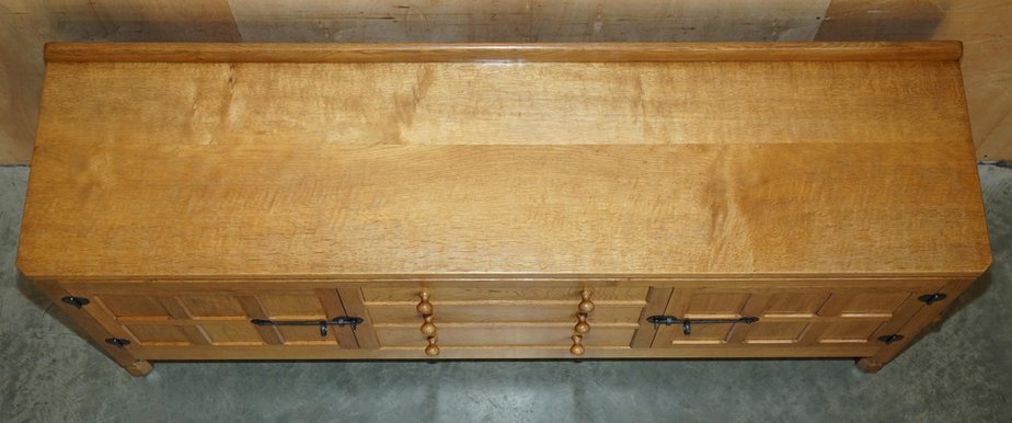 Vintage English Oak Sideboard Newspaper Cutting from Robert