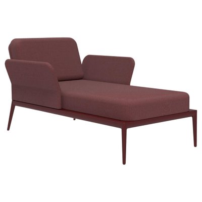 Cover Burgundy Divan Chaise Lounge by Mowee
