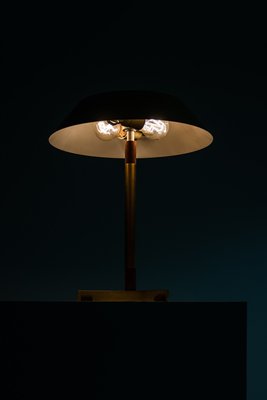 Teak & Brass President Table Lamp by Jo Hammerborg for Fog President Table Lamp by Jo Hammerborg for Fog & Mørup, 1950s
