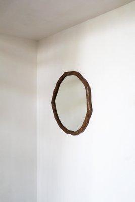Specchio ondulato piccolo in vernice scura di Alice Lahana Studio in  vendita su Pamono