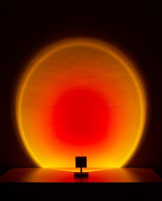 Deep Blue Halo Mini Table Lamp by Mandalaki for sale at Pamono