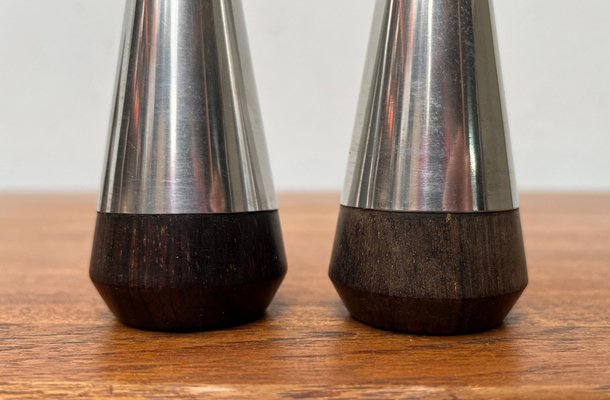 Mid-Century Danish Pepper and Salt Shakers from A&B Lundtofte