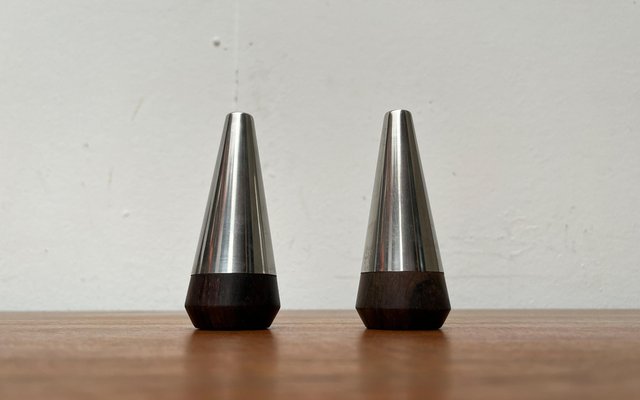 Mid-Century Danish Pepper and Salt Shakers from A&B Lundtofte