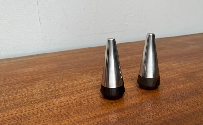 Mid-Century Danish Pepper and Salt Shakers from A&B Lundtofte