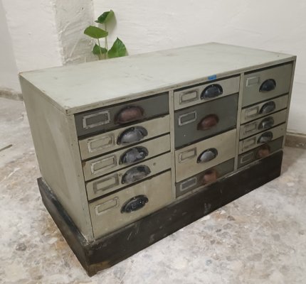Vintage metal credenza discount