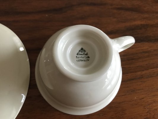 Tasse à Espresso Rosenthal Flûte Enchantée Avec Soucoupe - Porcelaine Blanche - Modèle 11260-306500-14720 - Neuf