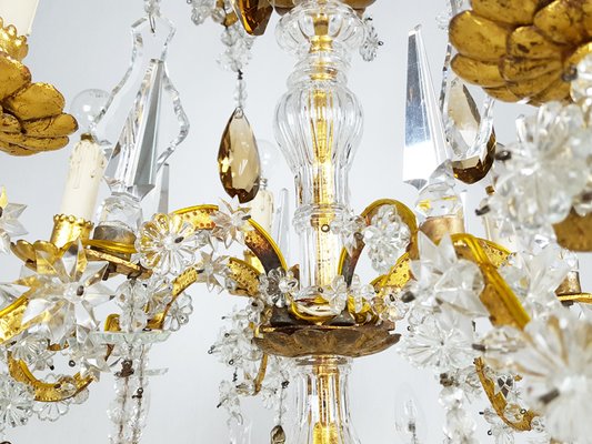 Gold leaves sale chandelier