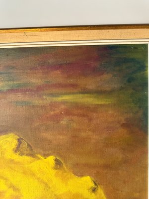 Paesaggio, olio su tela, cm 60x80, firmato Karpov, entro cornice