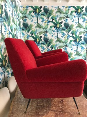 Armchairs with Original Fabric attributed to Gigi Radice for ...
