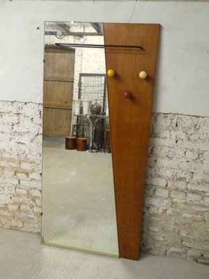 Specchio Mid-Century con ganci, anni '50 in vendita su Pamono