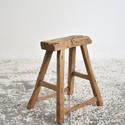 Rustic elm wood bar stool outlet