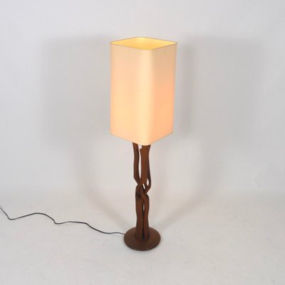 Mid Century Scandinavian Hand Carved Teak Table Lamp For At Pamono Mid Century Scandinavian Hand Carved Teak Table Lamp 1