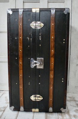 Antique Travel Wardrobe Trunk, 1910s for sale at Pamono