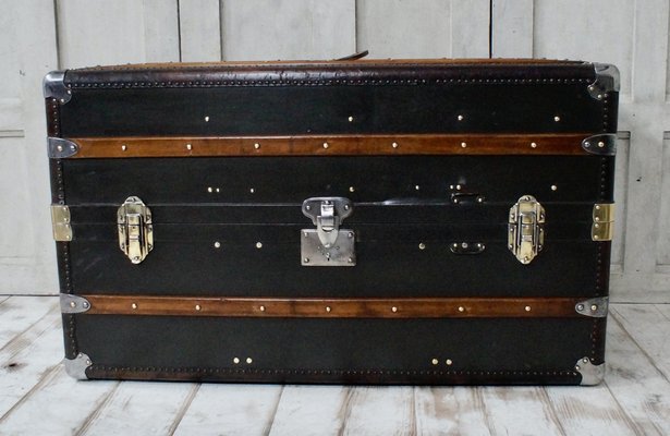Antique Luis Vuitton Steamer/ Wardrobe Trunk For Restoration