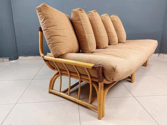 Vintage Bamboo Sofa 1970s