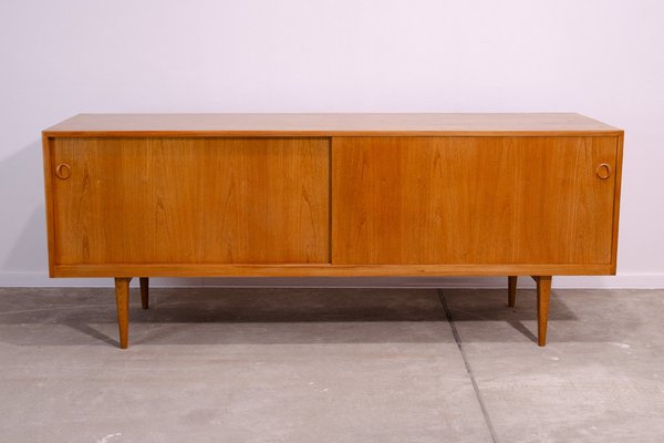 Long Fully Double Sided Scandinavian Sideboard by Sedl ek Vy tal Czechoslovakia 1960s