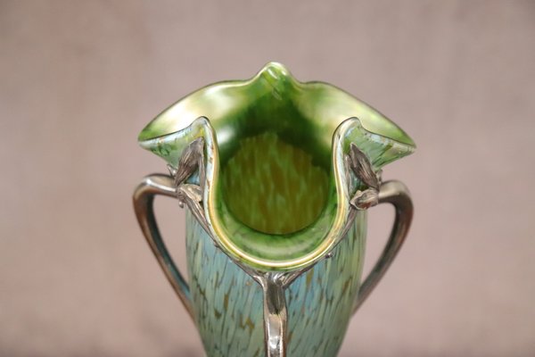 Art Nouveau Vase by Moritz Hacker and Johann Loetz Witwe, 1900s