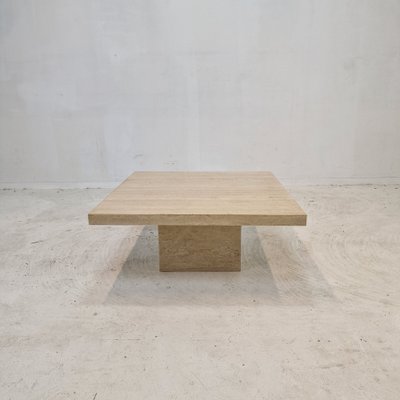 Travertine coffee 2024 table square