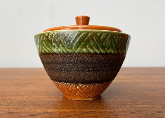 Westdeutsche Mid-Century WGP Keramikschale mit Deckel von Dümler & Breiden, 1960er bei Pamono kaufen