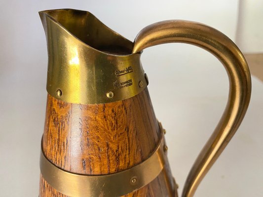 Vintage Oak Jug by Gerard Lafitte, 1930s for sale at Pamono
