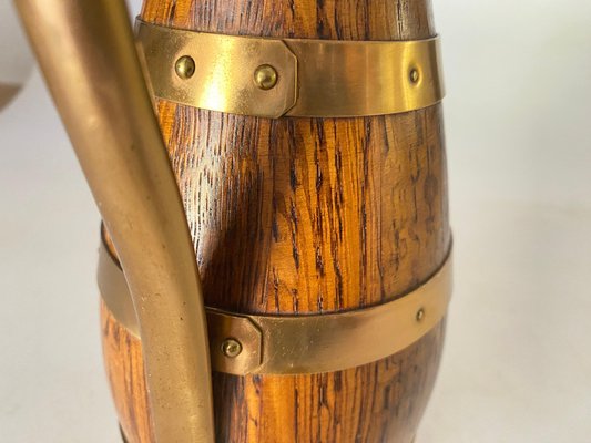 Vintage Oak Jug by Gerard Lafitte, 1930s for sale at Pamono