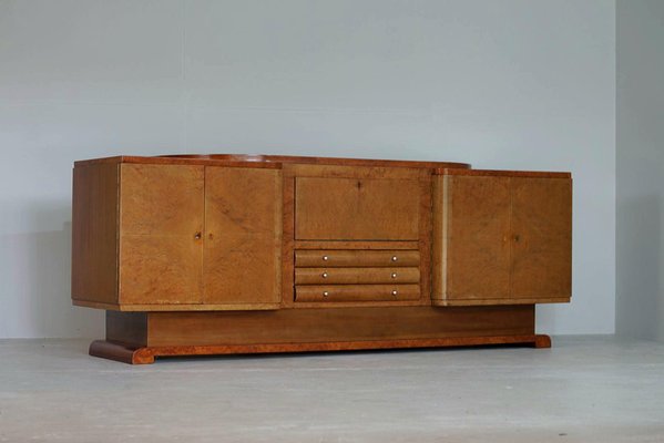 Art Deco Buffet in Walnut Root, 1930s for sale at Pamono