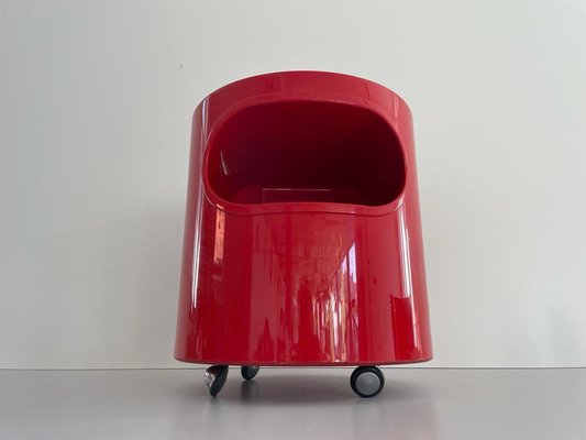 Giano Giano Vano Round Red Side Table by Emma Gismondi