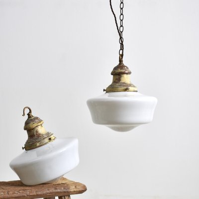 Vintage opaline outlet pendant lights