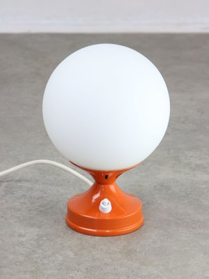 Orange globe lamp deals