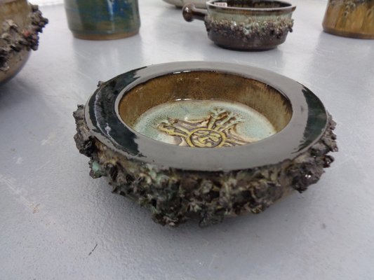 Glit Lava Ceramics Bowls & Vases by Ragnar Kjartansson, 1960s, Set 