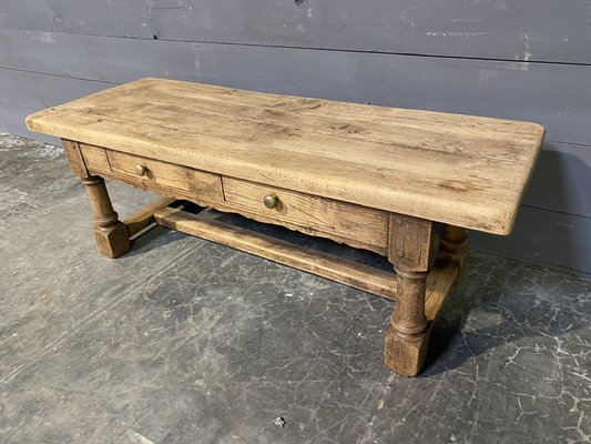 Bleached wood sale coffee table
