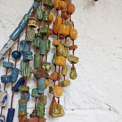Ciondolo da parete vintage con perline in ceramica in vendita su Pamono