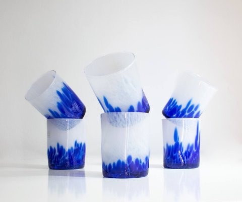 Italian Modern Glasses from Ribes the Art of Glass, Set of 6 for sale at  Pamono