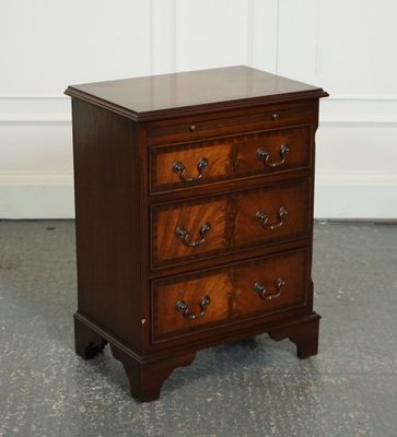 Small Georgian Style Chest of Drawers with Butler Tray 1980s