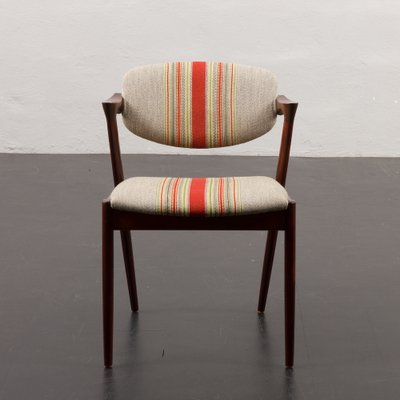 Mid Century Model 42 Chair in Rosewood and Original Upholstery by