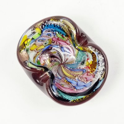 工芸品 Vetri Murano Ashtray 工芸品 Vetri Murano Ashtray Multi Faceted Murano Glass