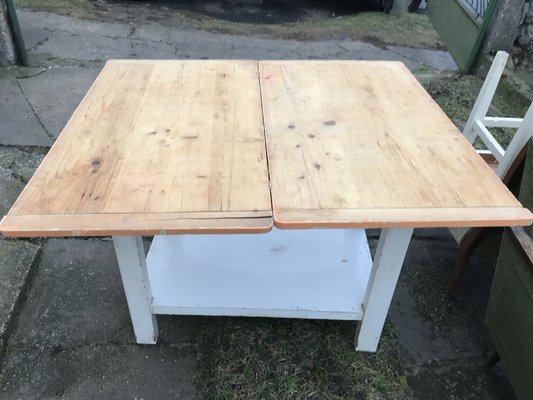 Vintage Hungarian Wood Kitchen Table for sale at Pamono